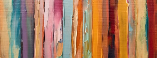 Abstract painting: Colors collide, dance, and intertwine