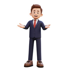 3d male character talking