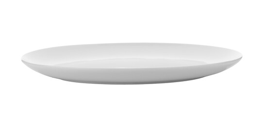 white plate on transparent png