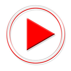 play button for youtube videos player or app