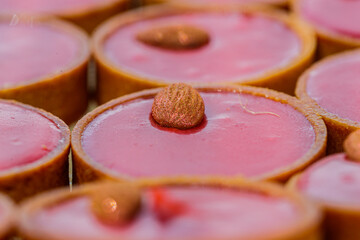 gros plan de dessert,tartelette