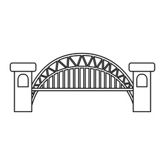 Bridge icon vector. Bridge icons, Various bridges illustration symbol collection.