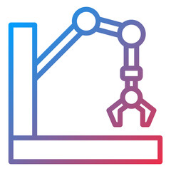 Vector Design Robot Arm Icon Style
