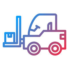 Vector Design Forklift Icon Style