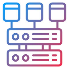 Vector Design Data Modeling Icon Style