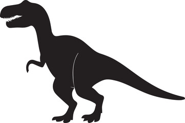 Obraz na płótnie Canvas Dinosaur vector silhouette illustration