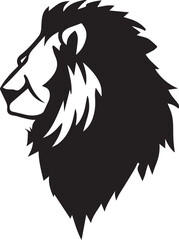 Lion vector silhouette illustration