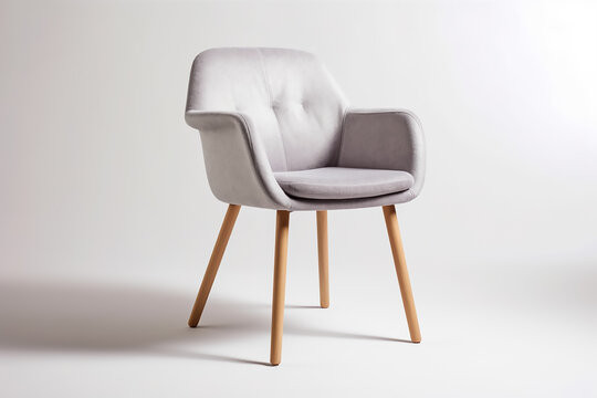 Comfortable chair with armrests, perfect for any indoor space.