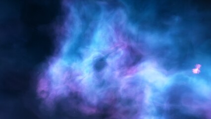 Fototapeta na wymiar Deep space nebula with stars. Bright and vibrant Multicolor Starfield Infinite space outer space background with nebulas and stars. Star clusters, nebula outer space background 3d render 