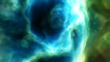 Deep space nebula with stars. Bright and vibrant Multicolor Starfield Infinite space outer space background with nebulas and stars. Star clusters, nebula outer space background 3d render
