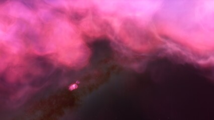 Space nebula, for use with projects on science, research, and education. Illustration