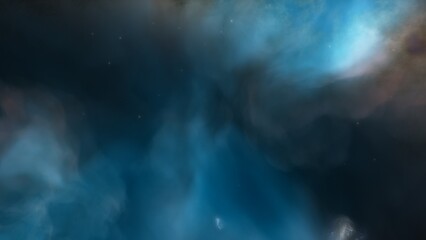 Naklejka na ściany i meble Space nebula, for use with projects on science, research, and education. Illustration