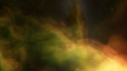 bright nebula, nebula in space, majestic red-purple nebula, beautiful space background 3D render
