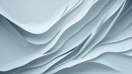 white abstract 3D background. Ai Generative