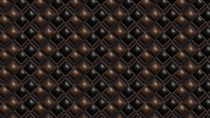 Fototapeta premium Diamond 3d Inspired Luxury Pattern · Chocolate & Brown Color
