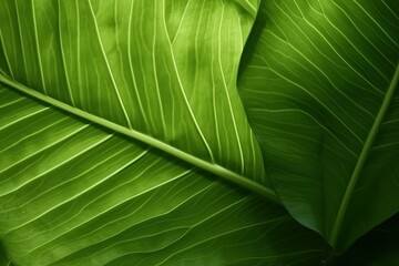 Background with macro leaves texture, generative ai