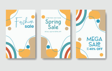 Fototapeta premium set banner design sale event templates
