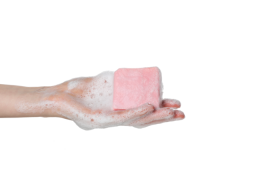 PNG, Concept of hygiene products - soap, isolated on white background