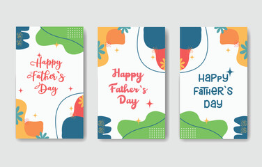 Happy Father’s Day social media post, banner, background, weding card template	