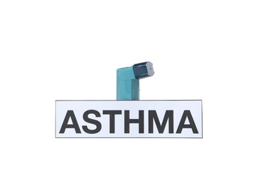 PNG, Concept of different diseases - asthma, isolated on white background
