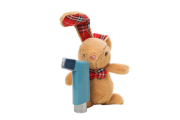 PNG, Concept of different diseases - asthma, isolated on white background