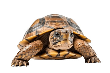 Isolated Turtle on a Transparent Background. Generative AI