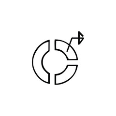 Circle Diagram Line Style Icon Design