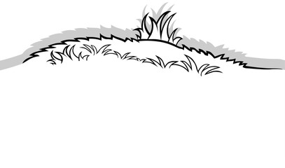 Drawing of a Grassland