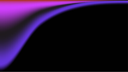Neon blur glow. Color light overlay. Disco illumination. Defocused blue pink red ultraviolet radiance soft texture on dark black abstract empty space background