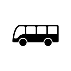 Bus icon isolated on white background.