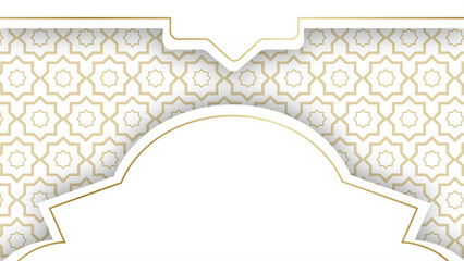 Ramadan Kareem with serene mosque, and crescent moon background with beautiful glowing lantern.