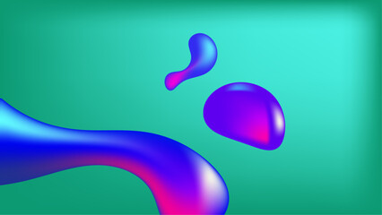 abstract fluid bubble color gradient background. futuristic colorful shapes design