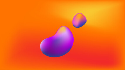 abstract fluid bubble color gradient background. futuristic colorful shapes design