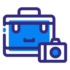 Camera Bag Mixed Icon