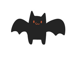 bat halloween character cute design