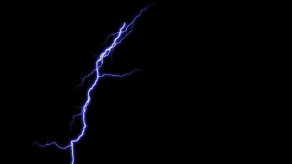 The lightning stopped flashing in the sky. Flash of lightning on dark background, banner design....