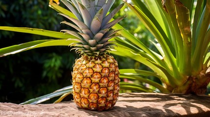 Fototapeta premium Pineapple: Tropical Temptation