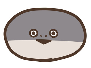 かわいいサカバンバスピスの復元模型／手書きイラスト素材