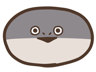 かわいいサカバンバスピスの復元模型／手書きイラスト素材