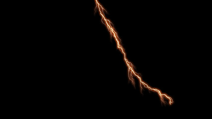 orange electric lighting, abstract electrical background. Abstract orange lightning flash background.