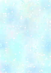水色の水彩の淡いイメージ背景画像