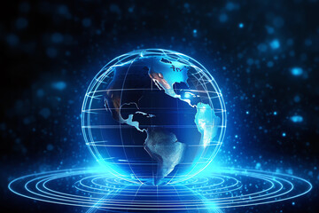 Obraz premium Internet concept, AI generated