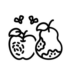 Black line icon for Defective