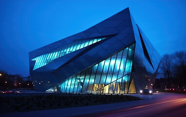 Futurist architecture,created with generative ai tecnology.