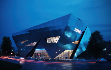 Futurist architecture,created with generative ai tecnology.