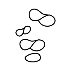 Chips potato icons set. Outline set of chips potato vector icons for web design isolated on white background.