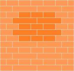 Brick Pattern, Red Bricks, Seamless Pattern, Marked Brick Pattern, Runners and Binders, Educational Material