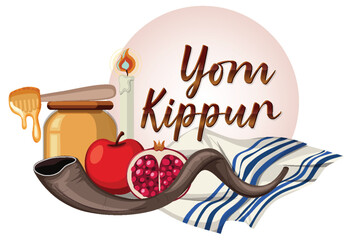 Yom Kippur Jewish day - obrazy, fototapety, plakaty