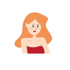 girl with a orange hair