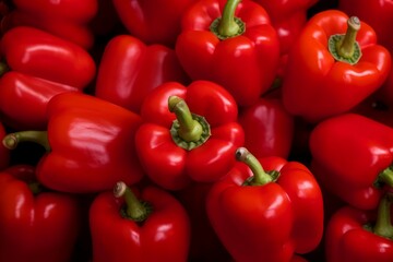 Red bells peppers. Generate Ai